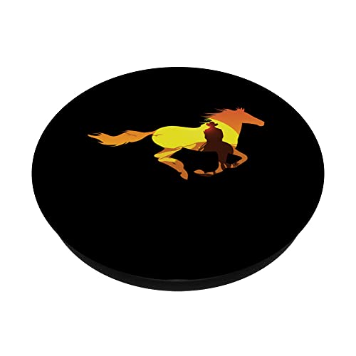 Gran Salvaje Equitación Cowboy Diseño Western Country PopSockets PopGrip Intercambiable
