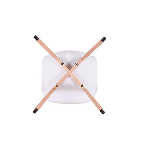 GrandCA HOME Nordica Silla de Comedor Pack 4 Sillas Comedor Madera Moderna para Oficina Cocina (Blanco-4 sillas)