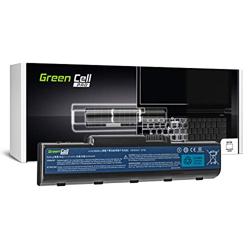 Green Cell PRO Serie AS09A31 AS09A41 AS09A51 AS09A71 Batería para Acer/eMachines/Packard Bell/Gateway Ordenador (Las Celdas Originales Samsung SDI, 6 Celdas, 5200mAh, Negro)