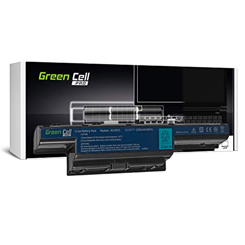 Green Cell PRO Serie AS10D31 AS10D3E AS10D41 AS10D51 AS10D61 AS10D71 AS10D73 AS10D75 AS10D81 Batería para Acer/eMachines/Packard Bell Ordenador (Las Celdas Originales Samsung SDI, 5200mAh)