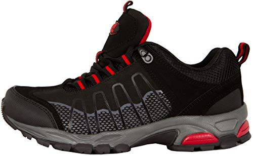 GUGGEN MOUNTAIN Zapatillas de Senderismo Zapatos para Caminar Botas de Monta–a Zapatos de Montana Nordic Walking Mujer T002, Negro, EU 37