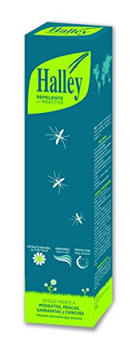 HALLEY Repelente Mosquitos Spray Eficaz Repelente Todo Tipo de Insectos Protección de Larga Duración con Extracto Natural de Pyrethrum | 250ml