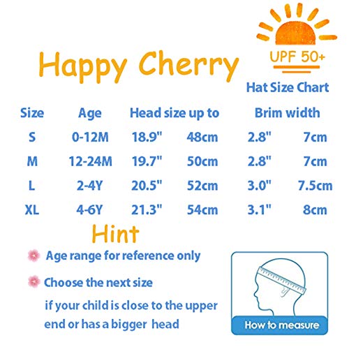 Happy Cherry - Sombrero de sol contra los rayos UV de verano, protección para bebé, niña, niño, gorro, visera, playa o vacaciones., Flamencos rosas., 18-24 meses