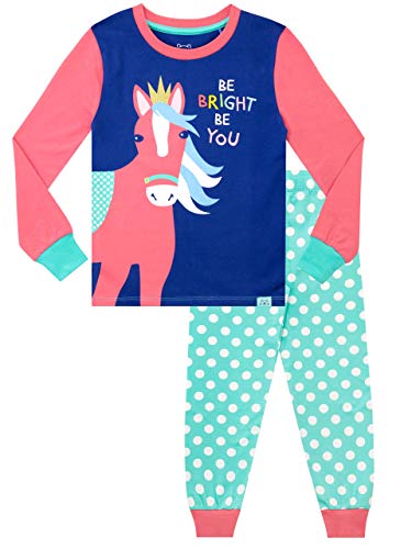 Harry Bear Pijamas para Niñas Ajuste Ceñido Caballo Arcoiris Multicolor 7-8 Años