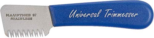 Hauptner 68532000 Elegir la Cuchilla Derecha Universal, 13 cm para Deck Pelo, Inoxidable, Color Azul