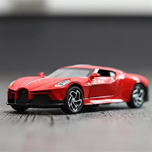 HBSM Regalo 1/32 Coche De Juguete De Aleación para B-UGATTI Juguetes Deportes DE Juguetes VEHÍCULO MUESTRO Mujer Sonido Light Put Put Put Put Put PUERTE PUENTA Modelo ABIENTE COLECCIÓN (Color : Red)