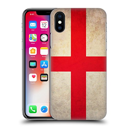 Head Case Designs San Jorge De Inglaterra Banderas Vintage Carcasa rígida Compatible con Apple iPhone X/iPhone XS