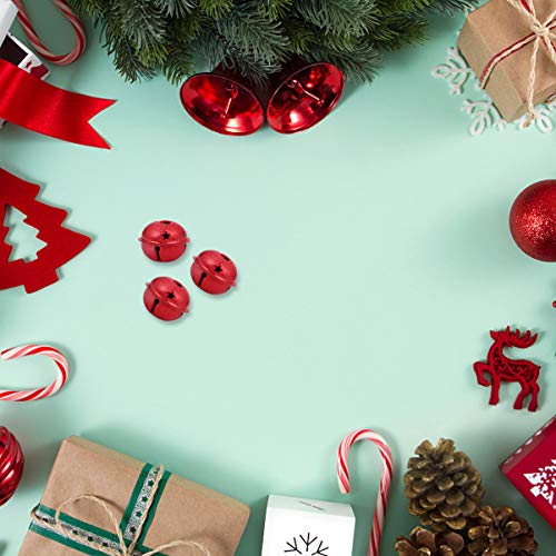 HEALLILY 30 Piezas de Campanas Artesanales Jingle Campanas de Navidad Mini Cascabel DIY Campanas para Fiesta Festival Fabricación de Joyas Decoración de Navidad 4 Cm