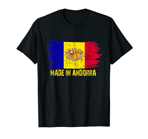 Hecho Andorra Bandera Andorra Orgullosa en Andorra Camiseta