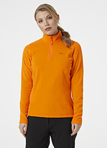 Helly Hansen W Daybreaker 1/2 Zip - Jersey para mujer, color naranja amapola, talla M
