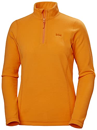 Helly Hansen W Daybreaker 1/2 Zip - Jersey para mujer, color naranja amapola, talla M