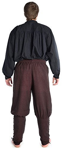 Hemad Pantalones de algodón para Hombres Viking - con Cordones – S/M Marrón