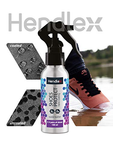 Hendlex Protector Repelente de Agua Para Zapatos | Spray Impermeabilizante Calzado Nubuck y Gamuza 100 Mililitros