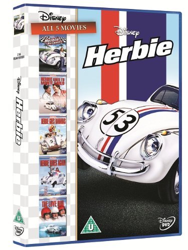 Herbie DVD Complete Films Collection (5 Discs) Box Set: All 5 Movies: The Love Bug / Herbie Rides Again / Herbie Goes to Monte Carlo / Herbie Goes to Bananas / Herbie Fully Loaded + Extras