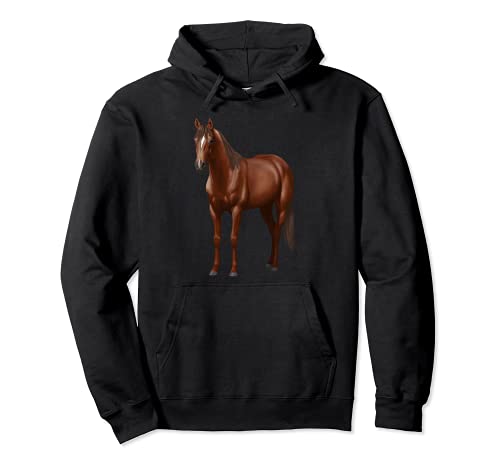 Hermoso regalo para los amantes de los caballos, color castaño Sudadera con Capucha