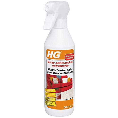 HG Spray Limpiador de Alfombras y Tapicería Extra Fuerte, Elimina las Marcas Más Resistentes, Quitamanchas Eficaz Para Casi Todo Tipo de Telas (500 ml) - 591050106