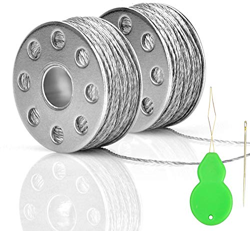 Hilo conductor 2 bobinas 65 pies/20 m 45 Ω/m suave para Arduino Lilypad con enhebrador de aguja