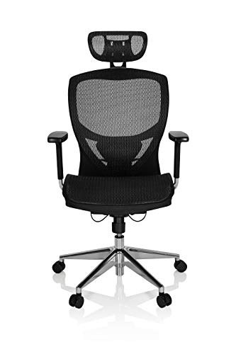 HJH Office Venus One Silla de Oficina Negro 76 x 67 x 42 cm