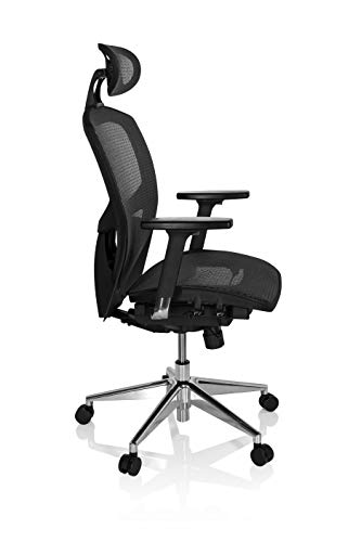 HJH Office Venus One Silla de Oficina Negro 76 x 67 x 42 cm