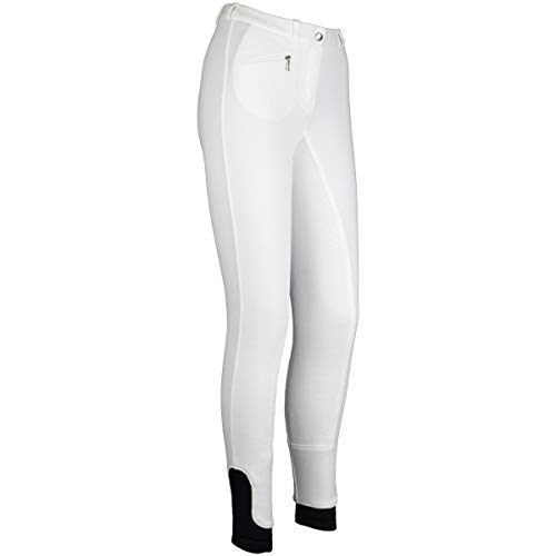 HKM by Reiterladen24 - Pantalones de equitación Unisex para bebé, Color Blanco, 86