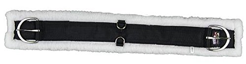 HKM Western Teddy - Cincha para Silla de Montar (85 cm), Color Negro