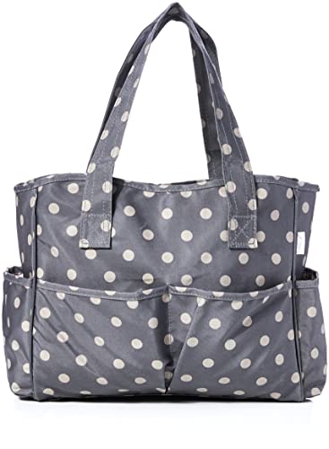 Hobby Gift Craft Bags Bolsas de Regalo para Manualidades, PVC algodón, Lunares de carbón, 12.5 x 39 x 35 cm