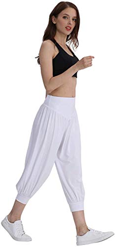 Hoerev F0017A05_Blue_XS - Pantalones para Mujer, Color Blanco, Talla Small