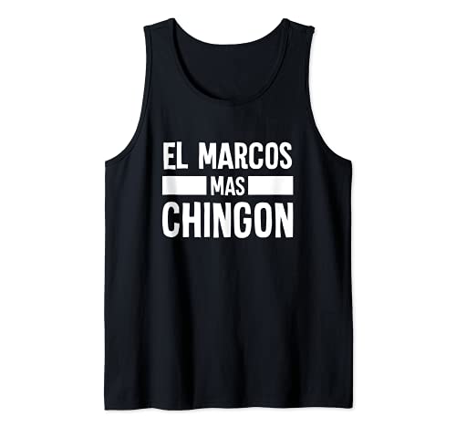 Hombre Diseño Gracioso de Nombre Hispano - Marcos Chingon Camiseta sin Mangas