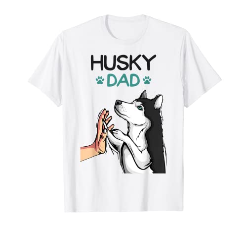 Hombre Husky papá perros papá maestro Camiseta