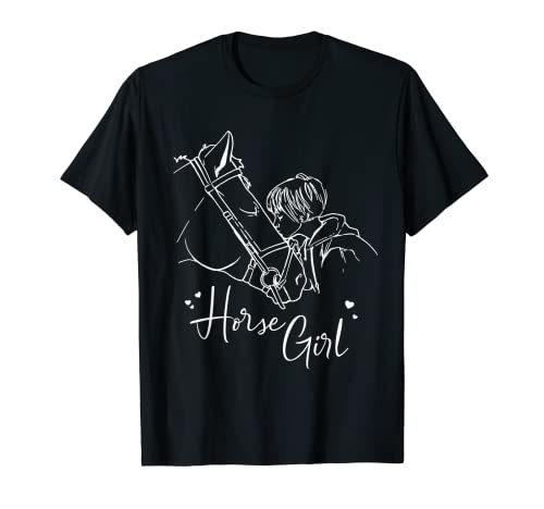 Horse Girl Amo A Mis Caballos Regalo De Equitación Camiseta