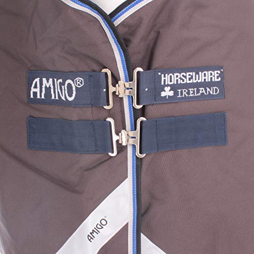 Horseware Amigo Bravo 12 - Alfombra (100 g), Color Azul y Negro