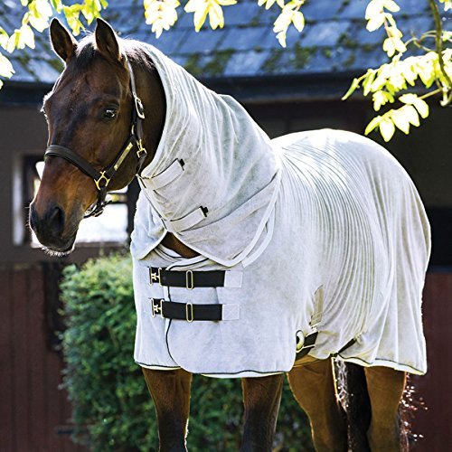 Horseware Rambo Dry Rug-S Grey with Silver & Black by