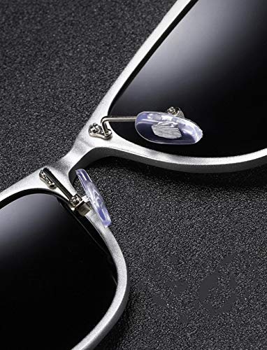 HPPSLT Gafas de Sol Polarizadas para Conducir Deportes100% Protección UV400 Conducción, Gafas de Sol cuadradas de Aluminio y magnesio Bicolor Gafas de Sol polarizadas-2
