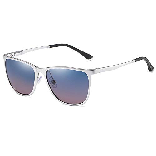 HPPSLT Gafas de Sol Polarizadas para Conducir Deportes100% Protección UV400 Conducción, Gafas de Sol cuadradas de Aluminio y magnesio Bicolor Gafas de Sol polarizadas-2