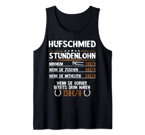 Hufschmied - Herradura de caballo Camiseta sin Mangas