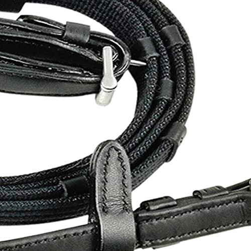 HUOFEIKE Caballo De Cuero Ecuestre Caza, Cuero Halter Halter con Banda De Nariz, Brida para Caballos Deporte Entrenamiento Web Reins Suministros Ecuestres