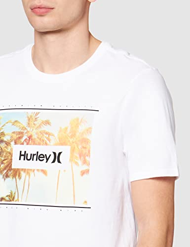 Hurley Bloomer Photo PRM tee SS Camisetas, Hombre, White, M