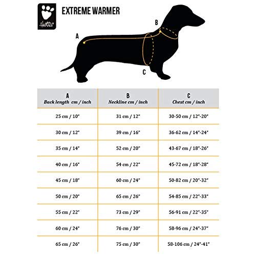 Hurtta - Abrigo de Invierno Extreme Warmer para Perro, Rojo, Talla 7 para Perros Extreme Warmer Rojo, Talla M