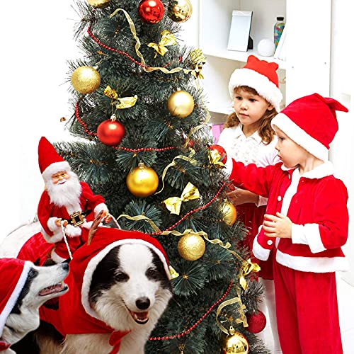 HYLYING Disfraz de Papá Noel divertido traje de equitación para perros pequeños y grandes, ropa de Navidad para mascotas y mascotas, para festivales, mascotas