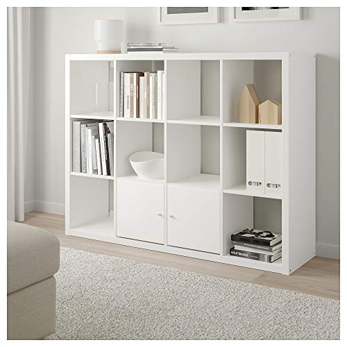 Ikea Kallax 104.099.32 - Estantería (tamaño 44, 1/8 x 57 7/8 Pulgadas), Color Blanco