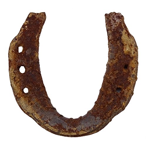 Indianbeautifulart Rusty Horse Shoe Rustic Metal Hierro Usado Encanto de Buena Suerte de Herradura Vastu