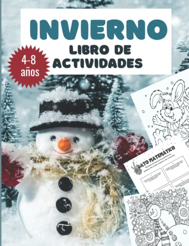 Invierno Libro de actividades: – Un divertido libro de temporada para niños | Regalo de invierno para niños | Página para colorear - Sudoku - Sopa de letras - Laberinto