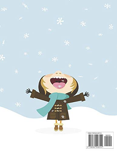 Invierno Libro de colorear para niños y niñas: Hermoso e inspirador libro para colorear para niños de 4 - 5 - 6 - 7 - 8 - 9 - 10 años (regalo de invierno y navidad)