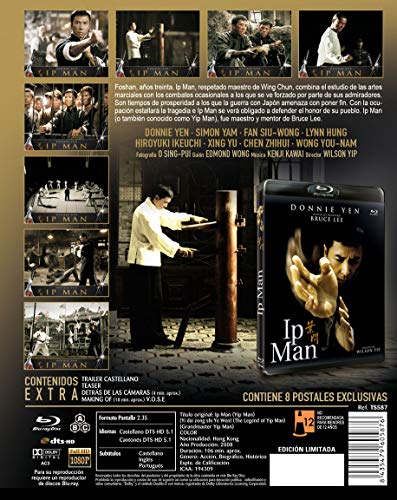 Ip Man BLU RAY Edición Especial Numeraday Limitada con Funda y 8 Postales 2008 (Yi dai zong shi Ye Wen) (The Legend of Yip Man) [Blu-ray]