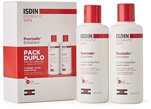 ISDIN - Loción diaria, hidrata, elimina escamas y reduce las rojeces de la piel de personas con psoriasis - 2 x 200g