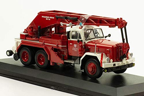 Ixo Models IXOTRF017S Magirus Uranus KW 16, bomberos Frankfurt/Main, 1959, escala 1:43, modelo montado