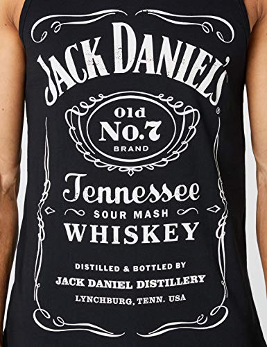 Jack Daniel Old No.7 Brand Logo Chaqueta, Negro, S para Hombre