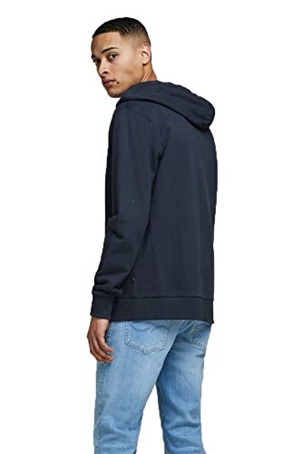 Jack & Jones Jjeholmen Sweat Zip Hood Noos Sudadera, Azul (Navy Blazer), Large para Hombre