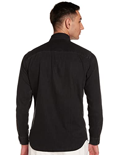 Jack & Jones Jjesheridan Shirt L/s Camisa Vaquera, Negro (Black Denim Fit:Slim), XX-Large para Hombre
