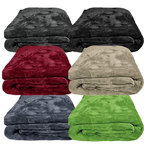 JEMIDI Manta de forro polar para sofá o cama, disponible en 3 tamaños hasta XXL, 200 x 150 cm, color verde